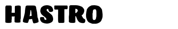 Hastro font preview